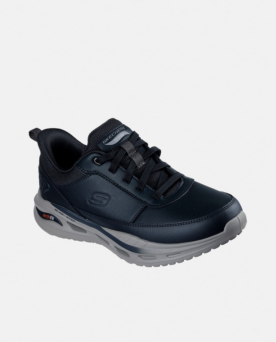 Zapato casual piel con slip ins - Skechers - Negro mate Negro mate-2