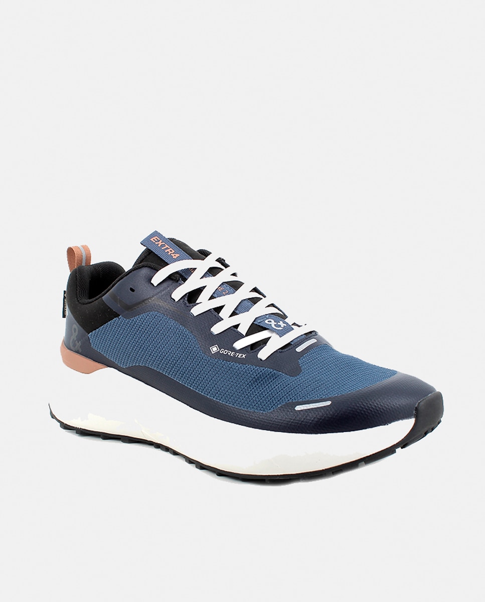 Sapatilhas de Forro Goretex com Atacadores Azul-escuro-2