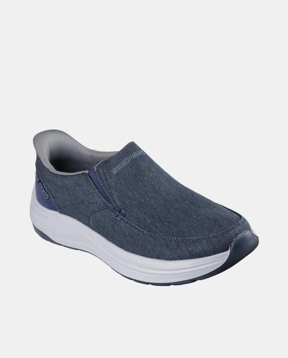 Deportivo de hombre casual canvas y tech slip ins - Skechers - Azul marino Azul marino-2