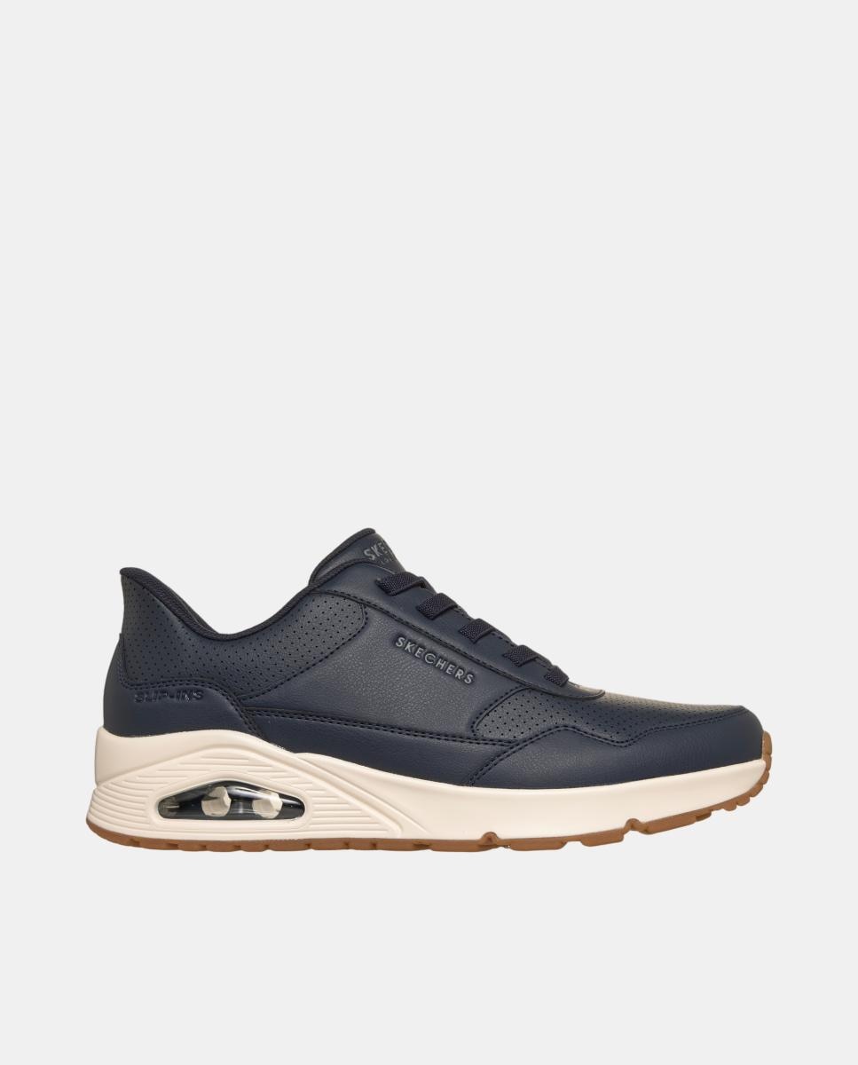 Deportivo piel con camara de aire - Skechers - Azul marino Azul marino-1