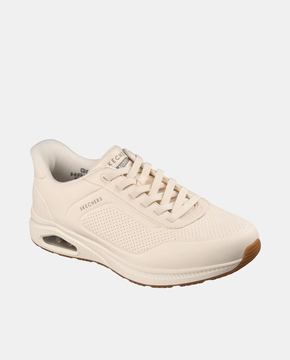 Deportivo piel con camara de aire - Skechers - Blanco Blanco-4