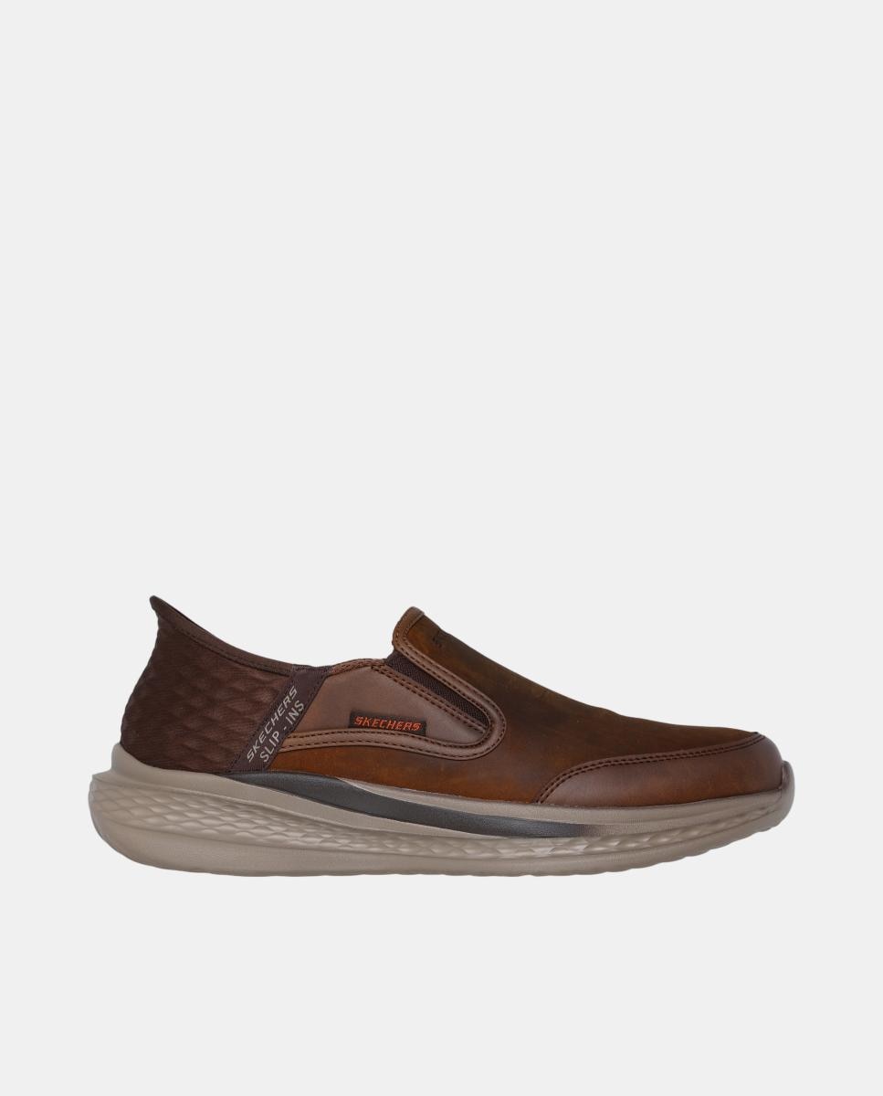 Imagen 0 de Zapato casual piel con slip ins Marrón
