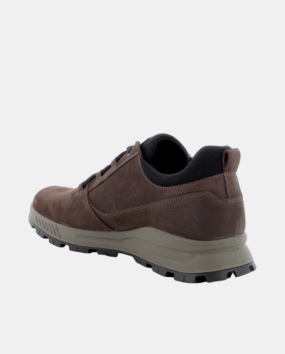 Zapato de caballer en piel, con forro goretex y cierre con cremallera lateral - Igi&Co - Marrón oscuro Marrón oscuro-3