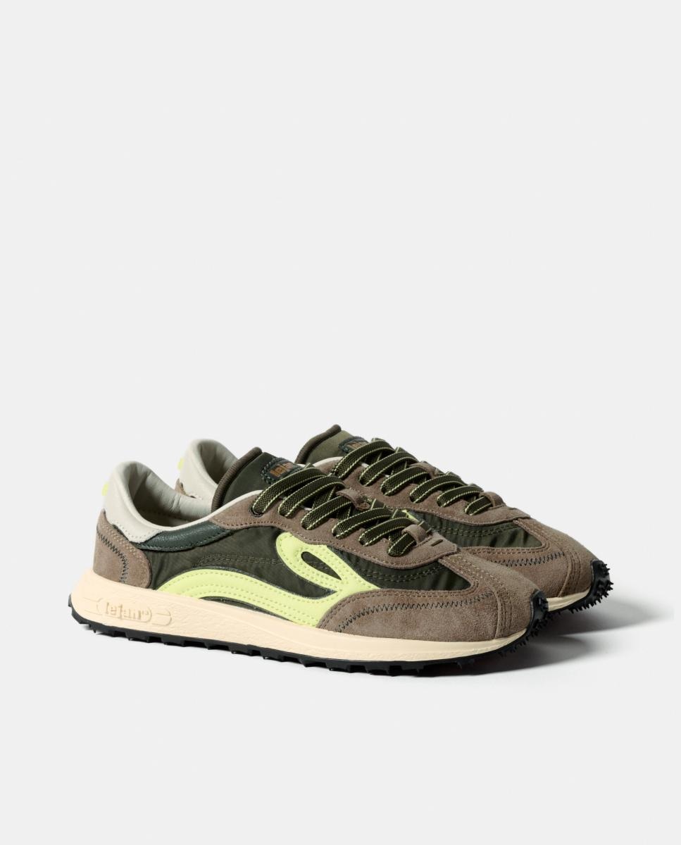 Deportiva Lejan Melrose hombre barefoot serraje - Verde Oliva Verde Oliva-2