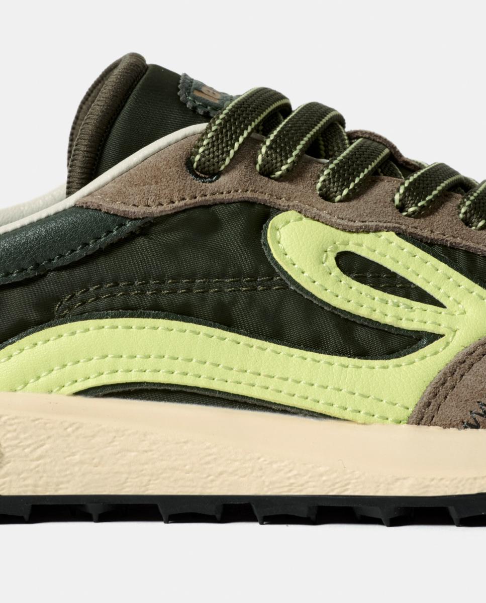 Deportiva Lejan Melrose hombre barefoot serraje - Verde Oliva Verde Oliva-4