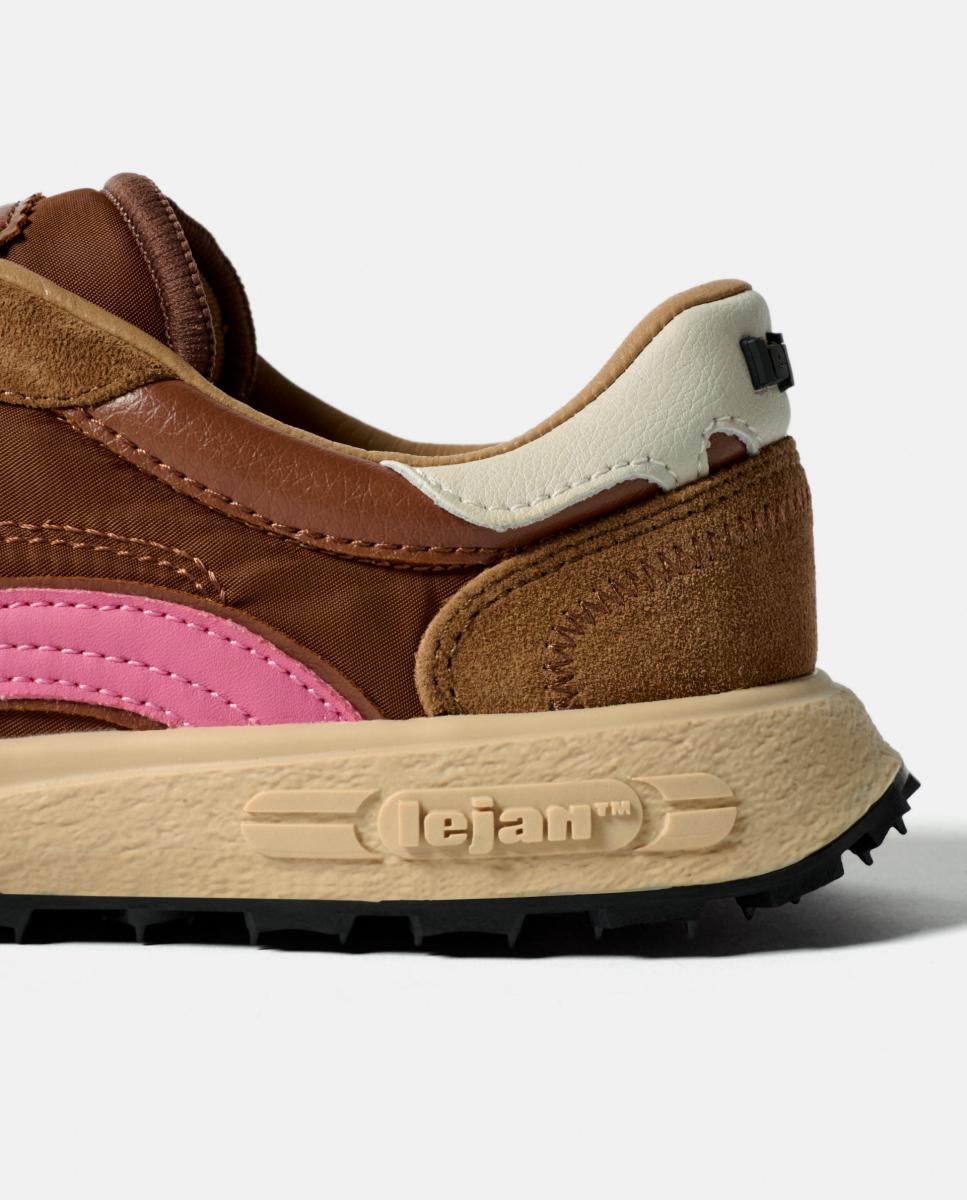 Deportiva Lejan Melrose hombre barefoot serraje - Marrón caramelo Marrón caramelo-3