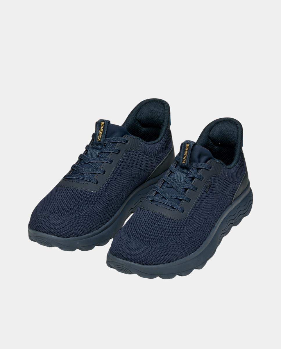 Zapatilla deportiva de caballero con calce fast-in - Geox - Azul oscuro Azul oscuro-4
