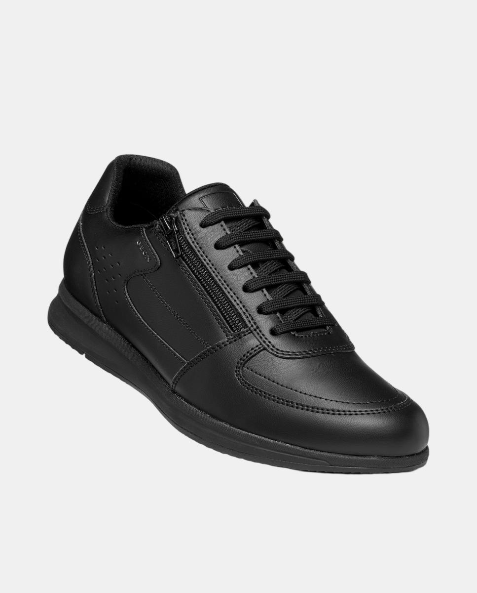 Zapatilla deportiva de caballero con cremallera lateral - Geox - Negro Negro-7