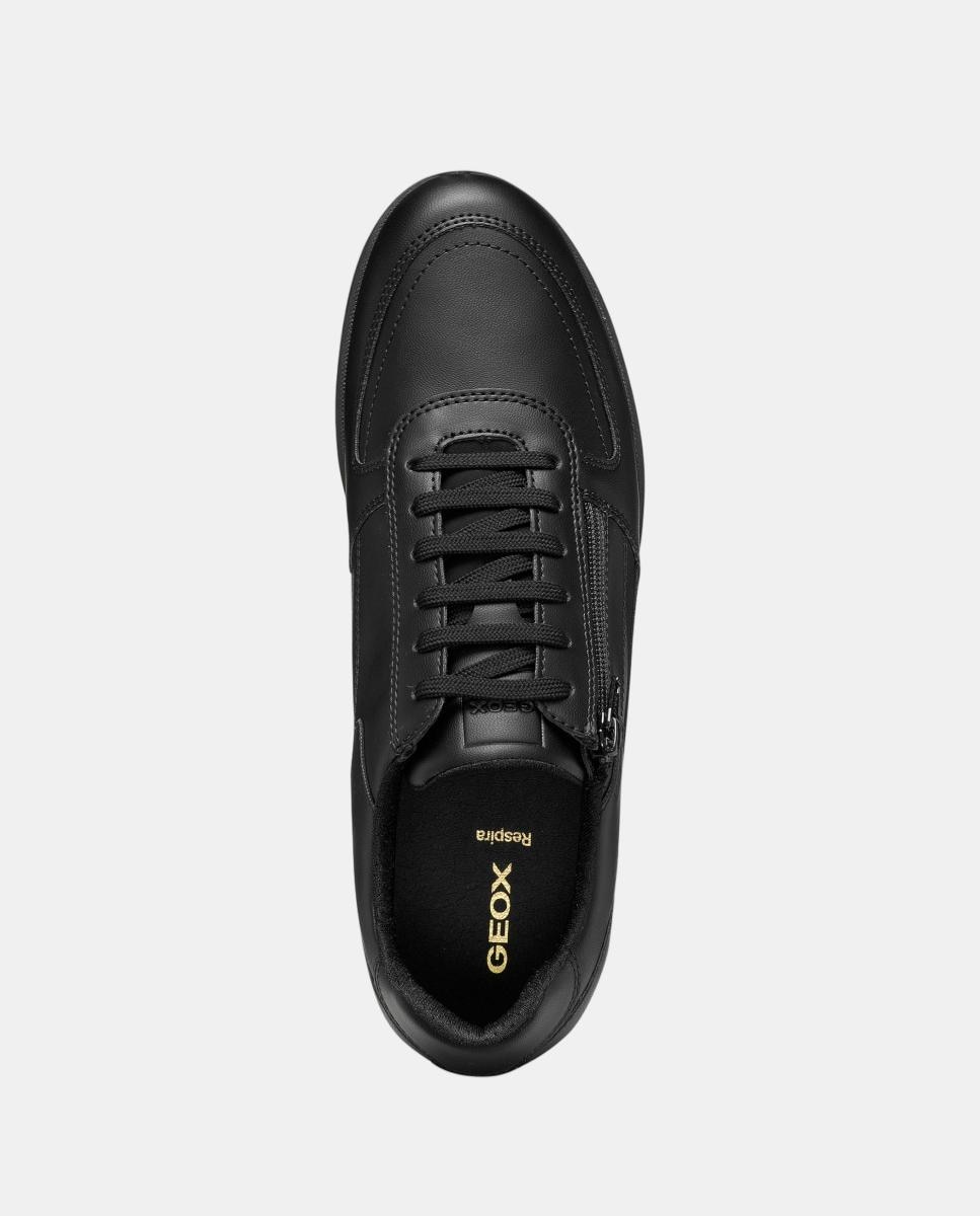 Zapatilla deportiva de caballero con cremallera lateral - Geox - Negro Negro-8