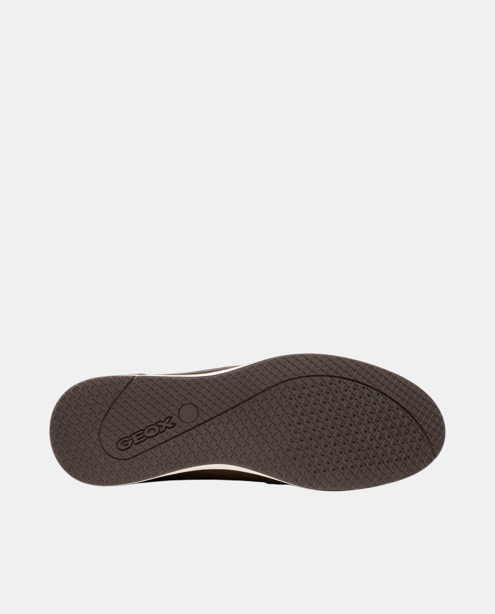 Zapatilla deportiva de caballero con cremallera lateral - Geox - Marrón chocolate Marrón chocolate-9