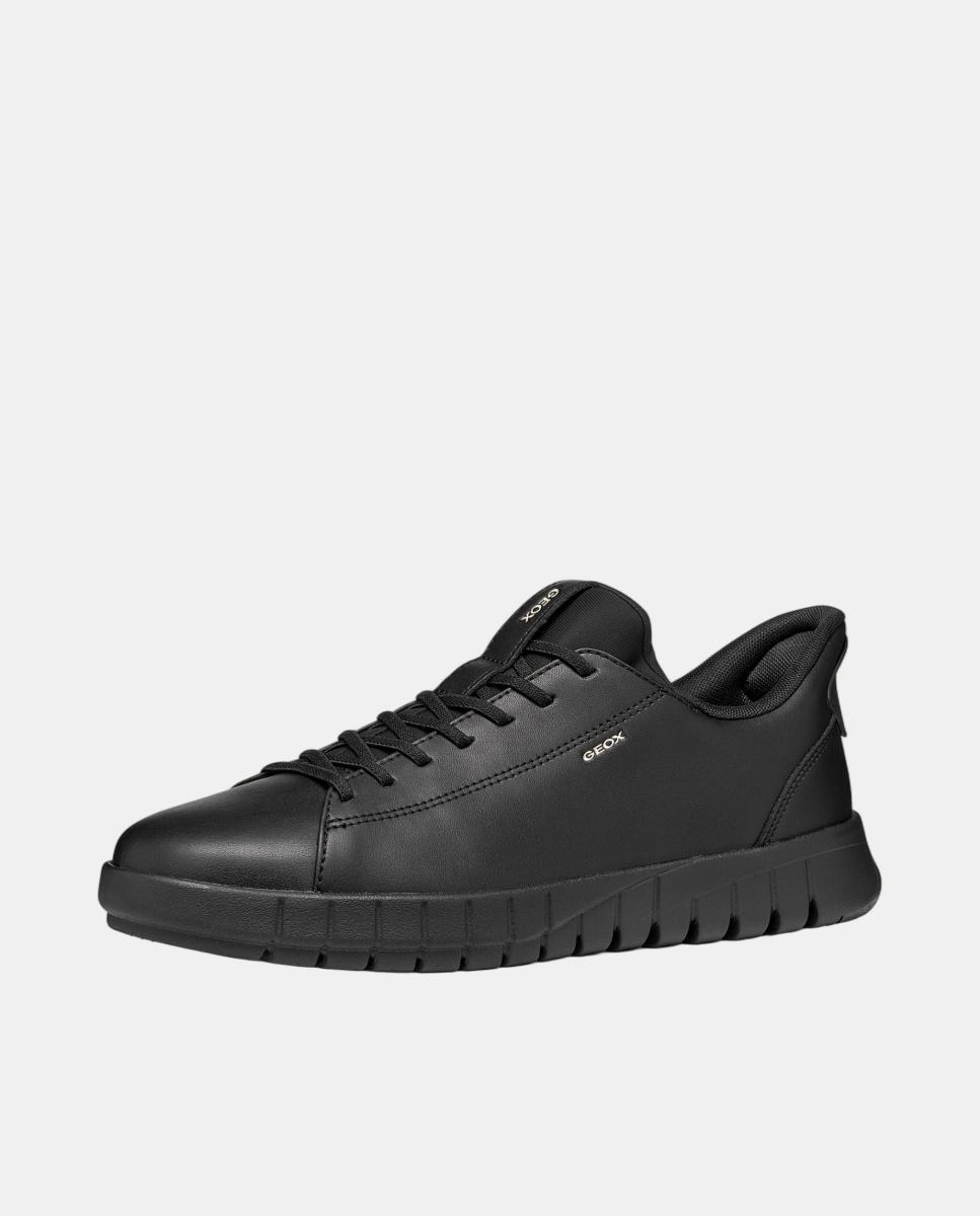 Zapatilla deportiva de caballero con calce fast-in - Geox - Negro Negro-3