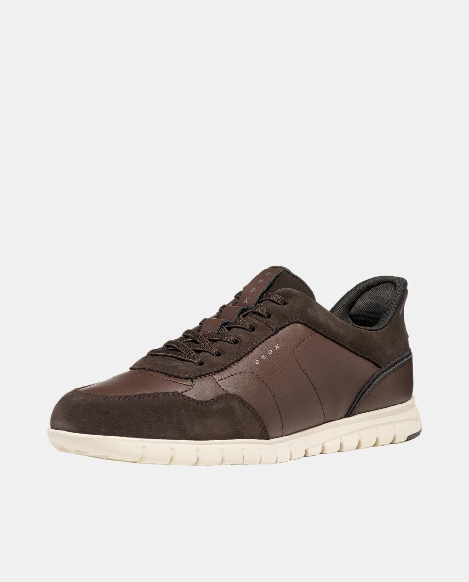 Deportiva extraflexible de corte bajo para hombre - Geox - Marrón chocolate Marrón chocolate-2