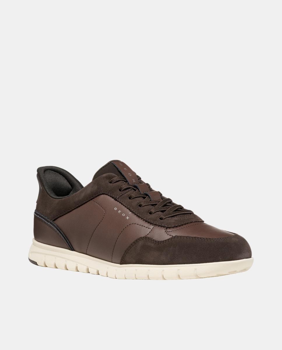 Deportiva extraflexible de corte bajo para hombre - Geox - Marrón chocolate Marrón chocolate-5