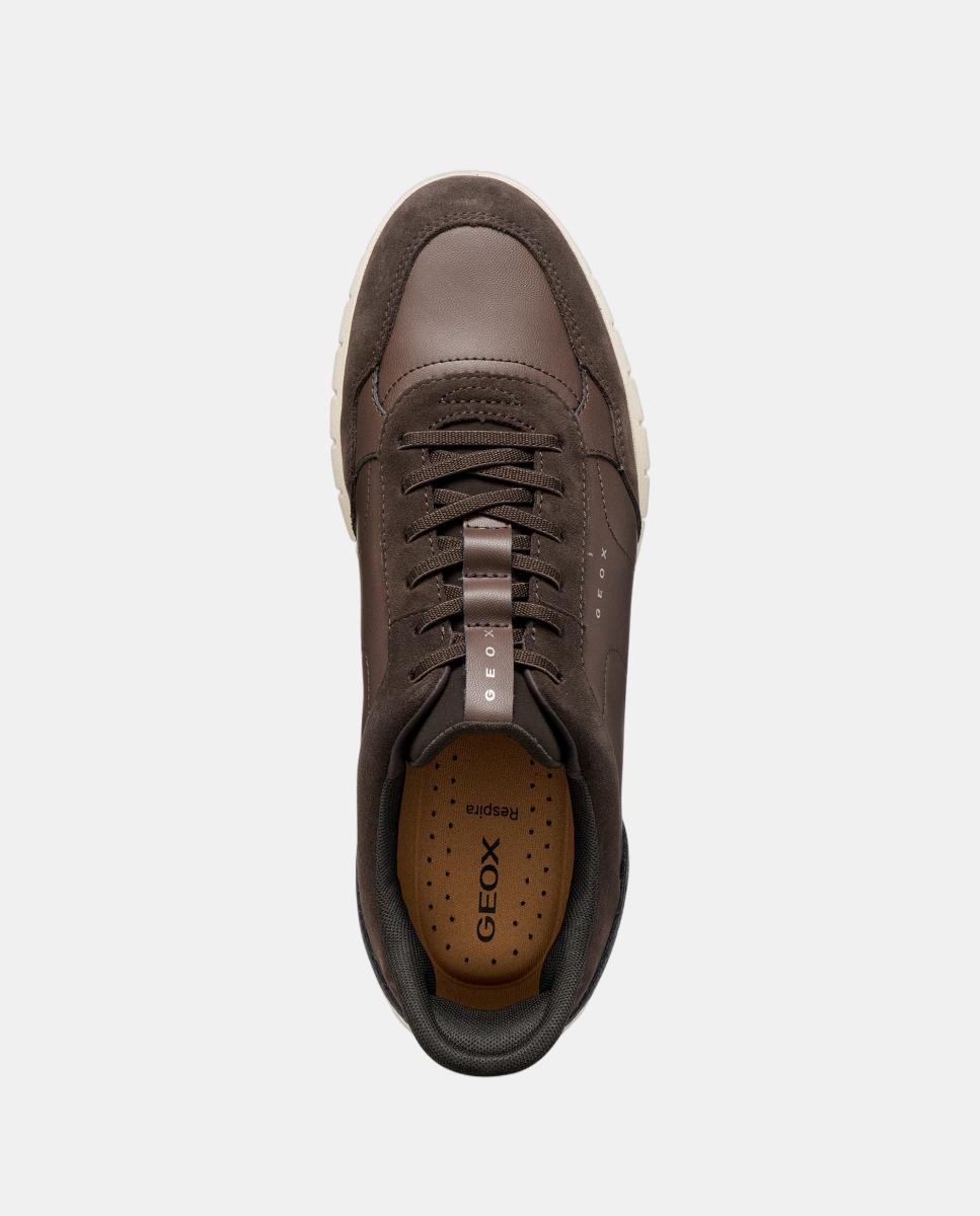Deportiva extraflexible de corte bajo para hombre - Geox - Marrón chocolate Marrón chocolate-8