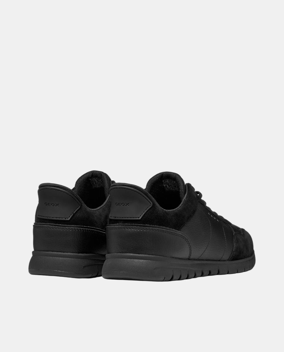 Deportiva extraflexible de corte bajo para hombre - Geox - Negro Negro-4