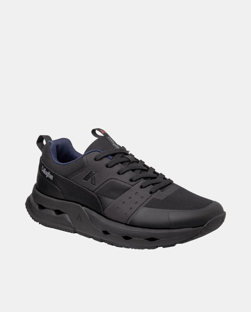 Deportivo running cordones - Callaghan - Negro Negro-2