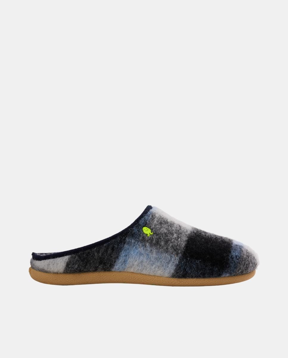 Imagen 0 de Zapatillas de estar por casa cuadros Azul marino