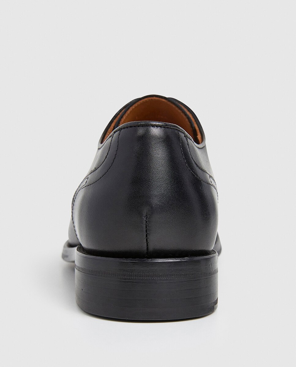 Sapatos com Atacadores Estilo Derby Preto-4