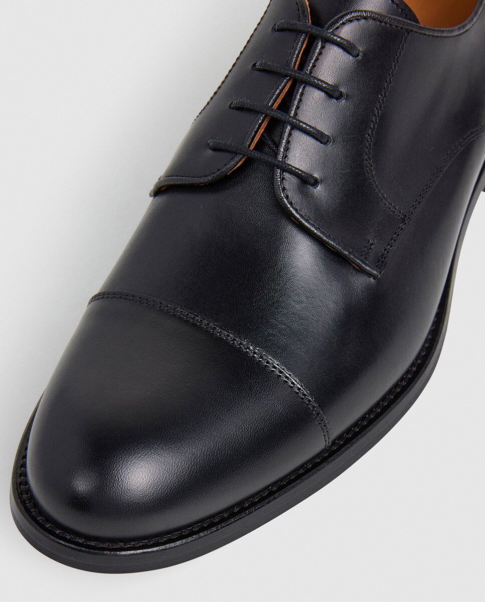 Sapatos com Atacadores Estilo Derby Preto-5