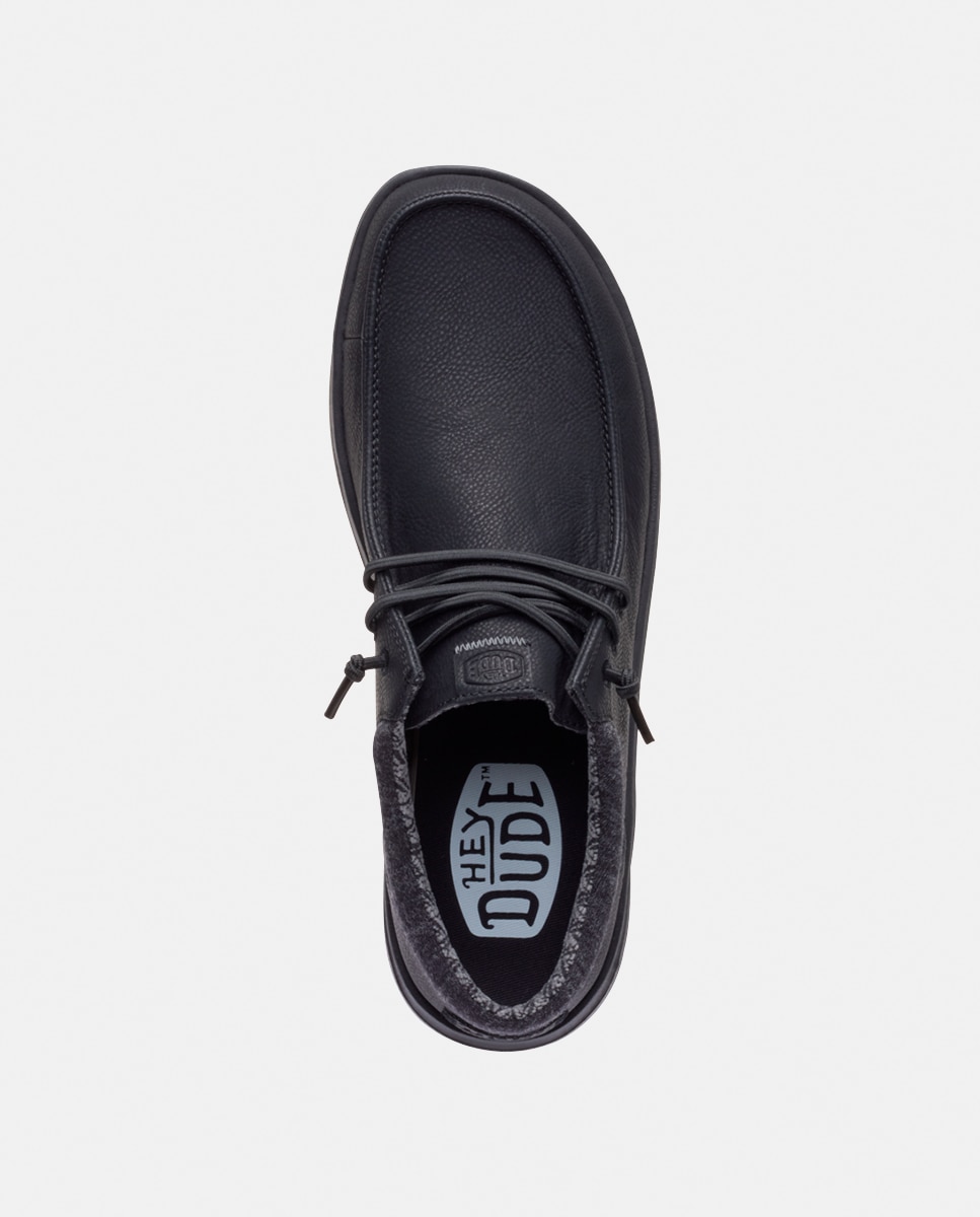 Sapatos de Atacadores em Nobuck Sintético Preto-7