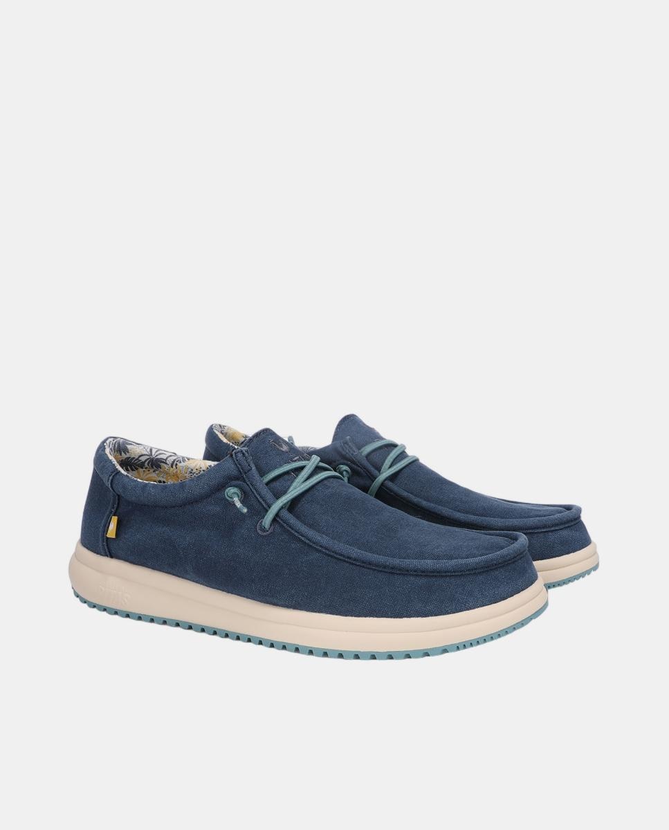 Sapatos Wallaby Easy-On Azul-marinho-3