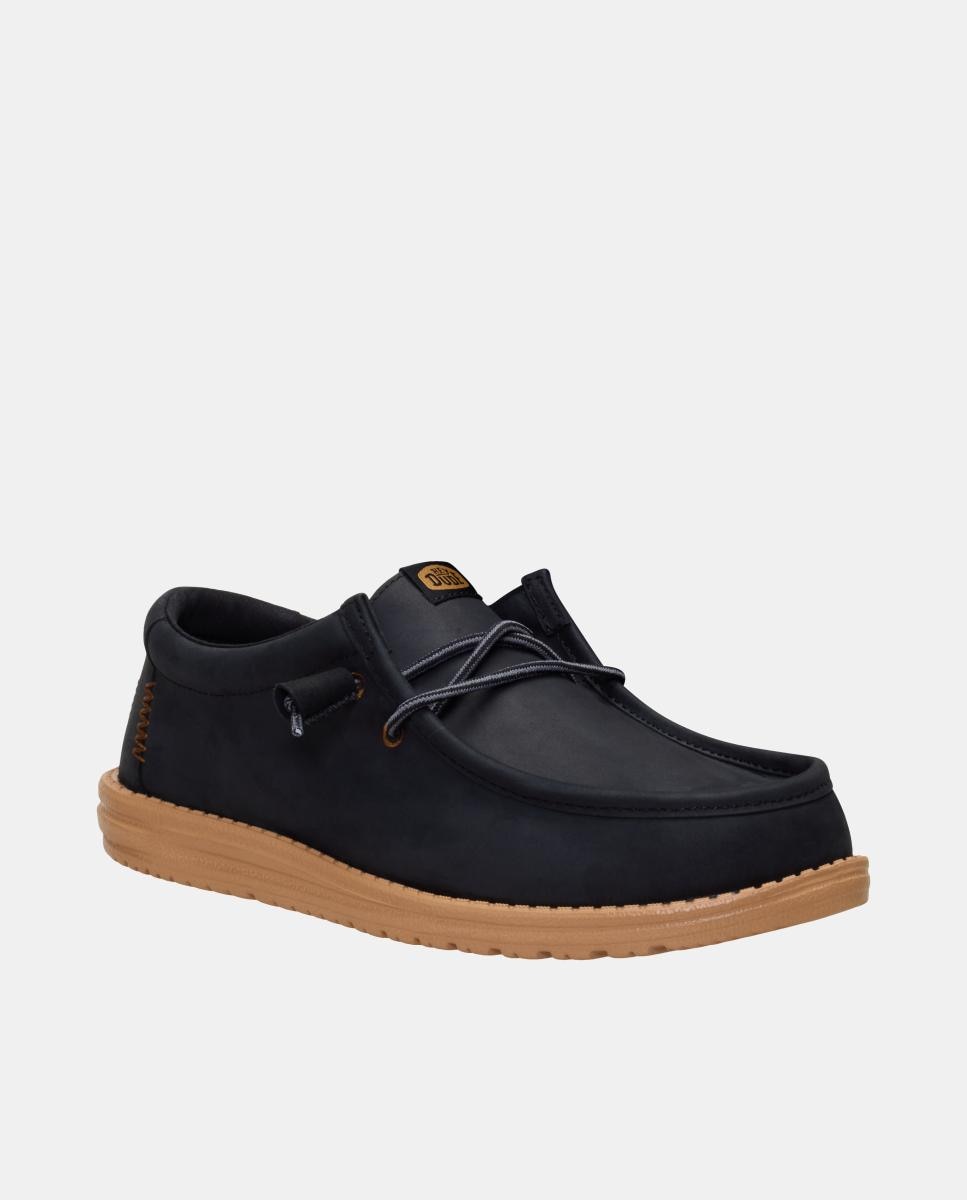 Sapatos de atacadores de homem em pele Castanho-escuro-3