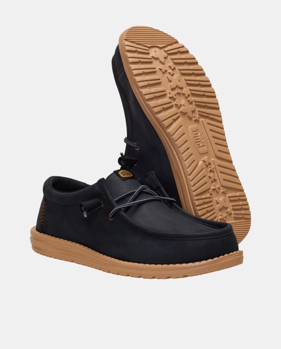 Sapatos de atacadores de homem em pele Castanho-escuro-5