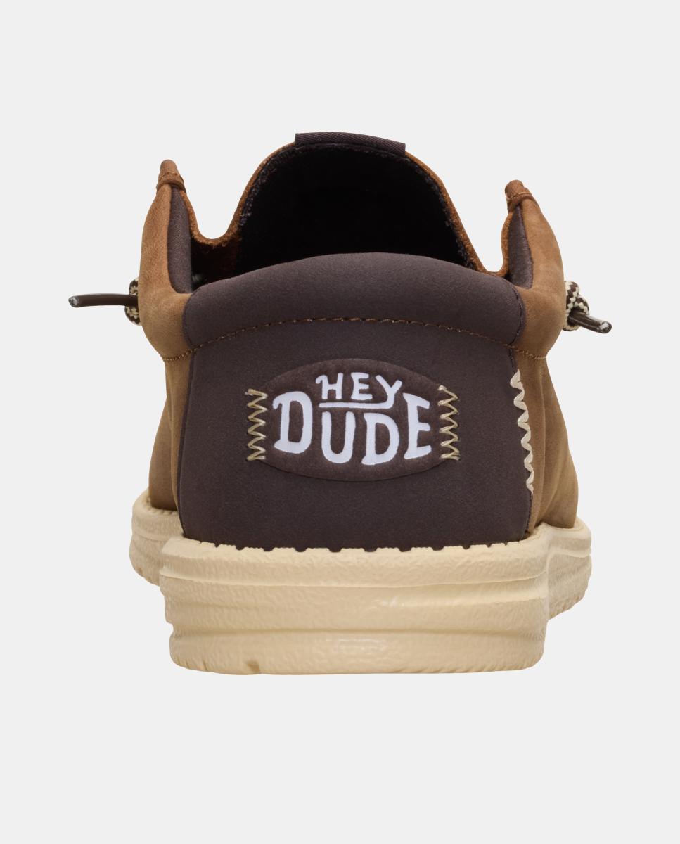 Sapatos de atacadores de homem em pele Castanho-7