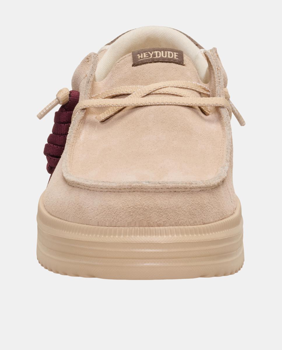 Sapatos de atacadores de homem em pele Castanho taupe-6