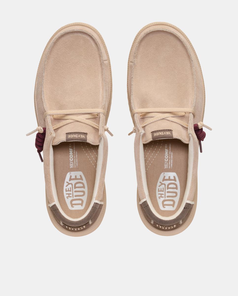 Sapatos de atacadores de homem em pele Castanho taupe-8