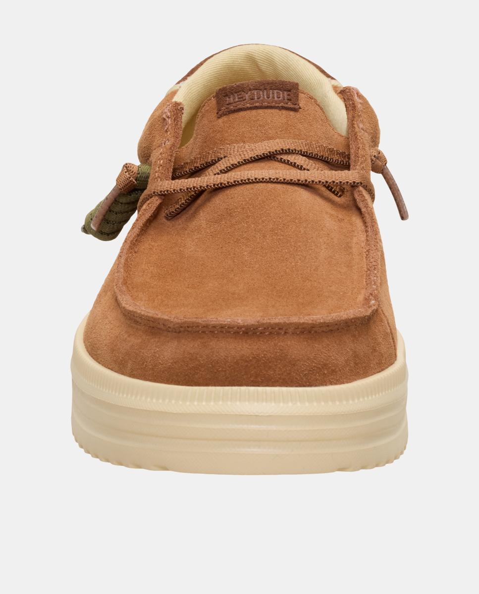 Sapatos de atacadores de homem em pele Castanho-6