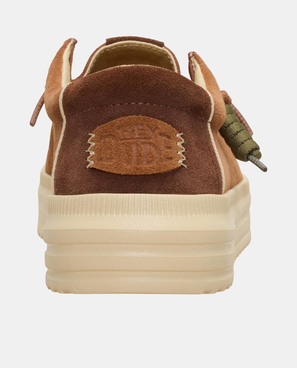 Sapatos de atacadores de homem em pele Castanho-7
