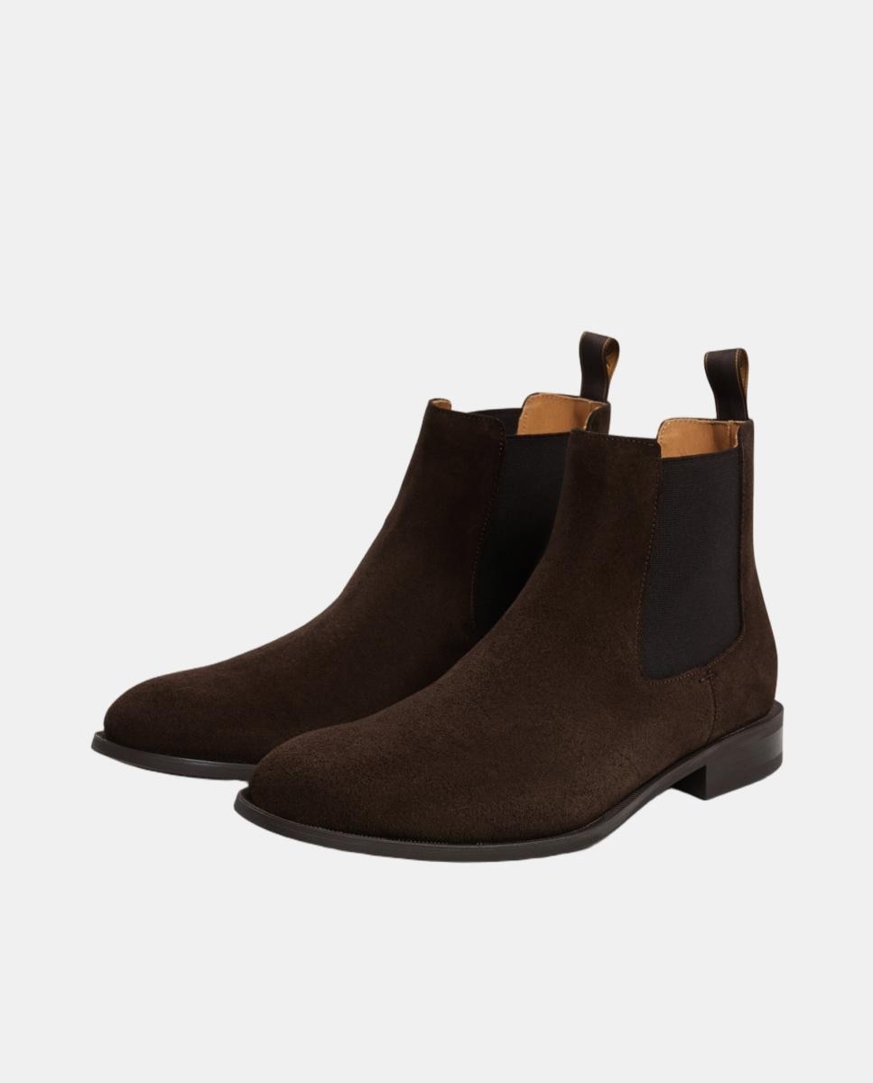 Botas Chelsea Clássicas. Castanho-escuro-3
