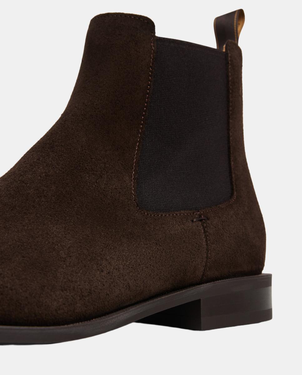 Botas Chelsea Clássicas. Castanho-escuro-5