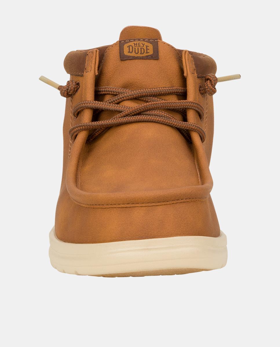 Botins de atacadores de homem antideslizcamurça Castanho-6