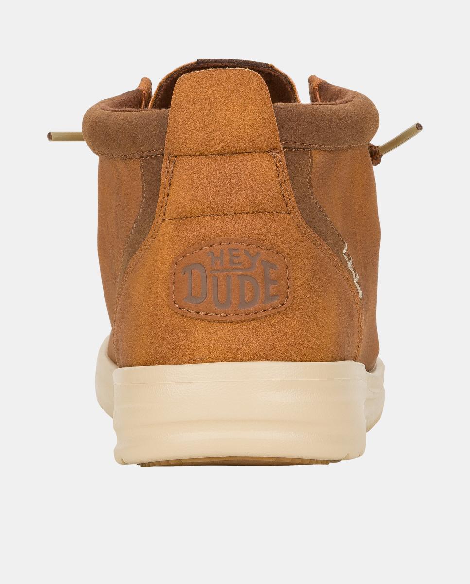 Botins de atacadores de homem antideslizcamurça Castanho-7