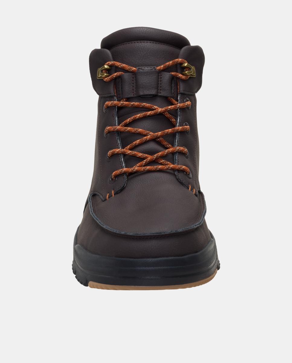Botas de atacadores de homem impermeáveis Castanho-escuro-6