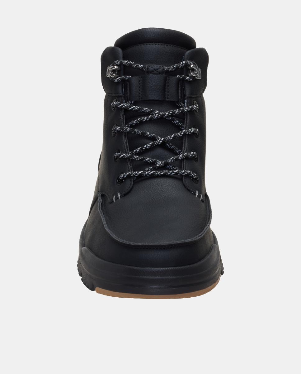 Botas de atacadores de homem impermeáveis Preto-6