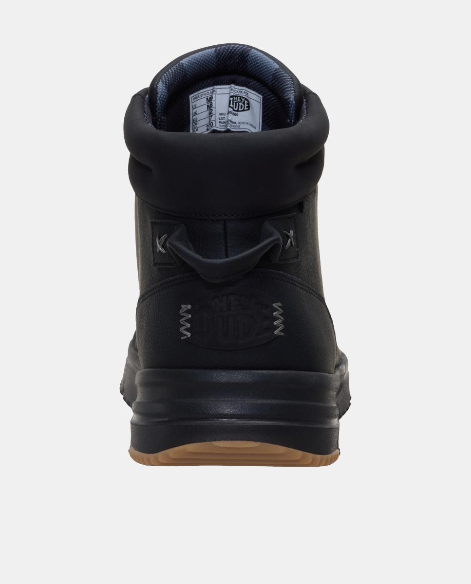 Botas de atacadores de homem impermeáveis Preto-7