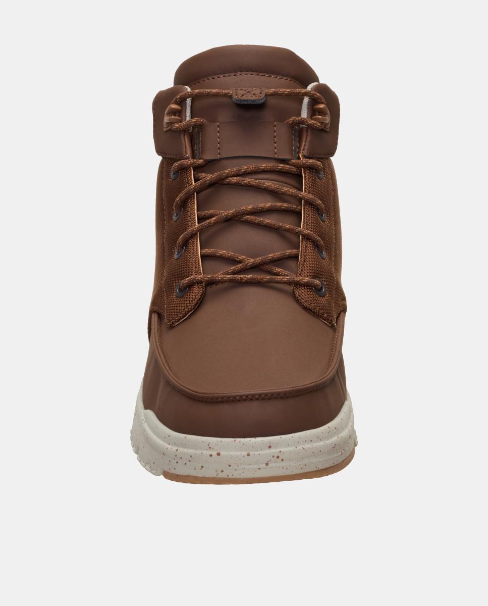 Botas de atacadores de homem em nylon Castanho-escuro-6