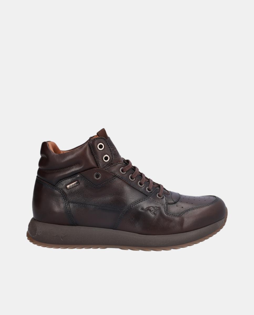 Kangaroos - Botín de caballero en piel con Xdry con cordones.