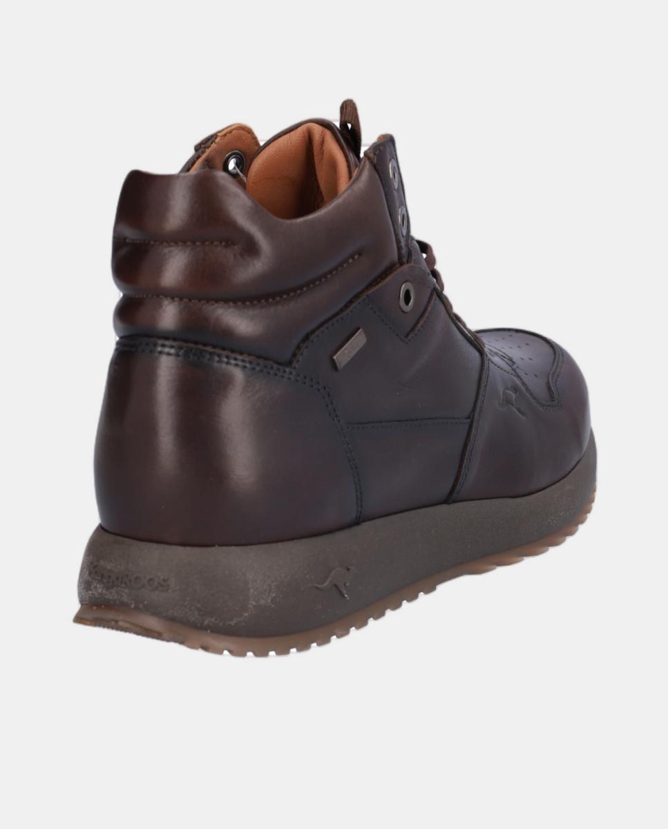 Botins em Pele com Xdry e Atacadores Castanho-6