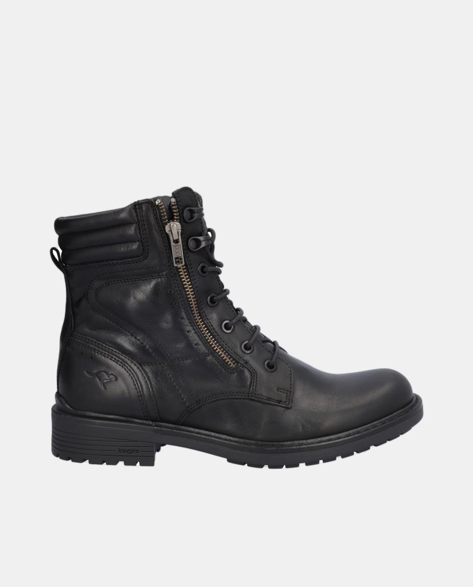 Imagem 0 de Bota em Pele com Atacadores e Fechos de Correr