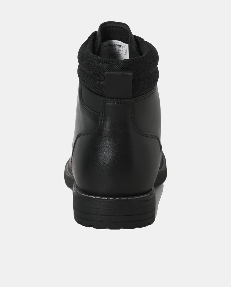 Botas estilo casual com atacadores Preto-6