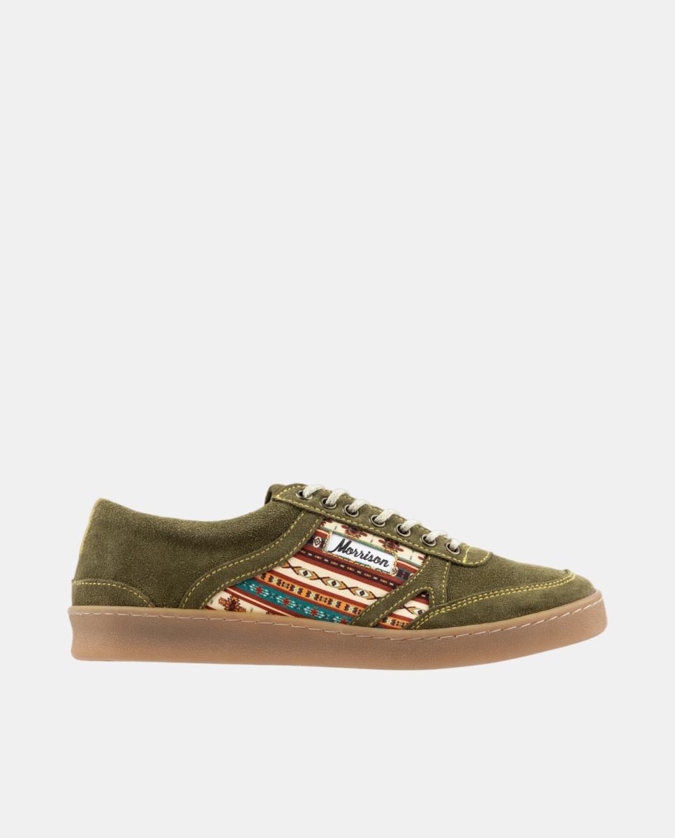 Imagen 0 de Zapatillas Rodeo de hombre tipo casco bajas serraje Verde Oliva