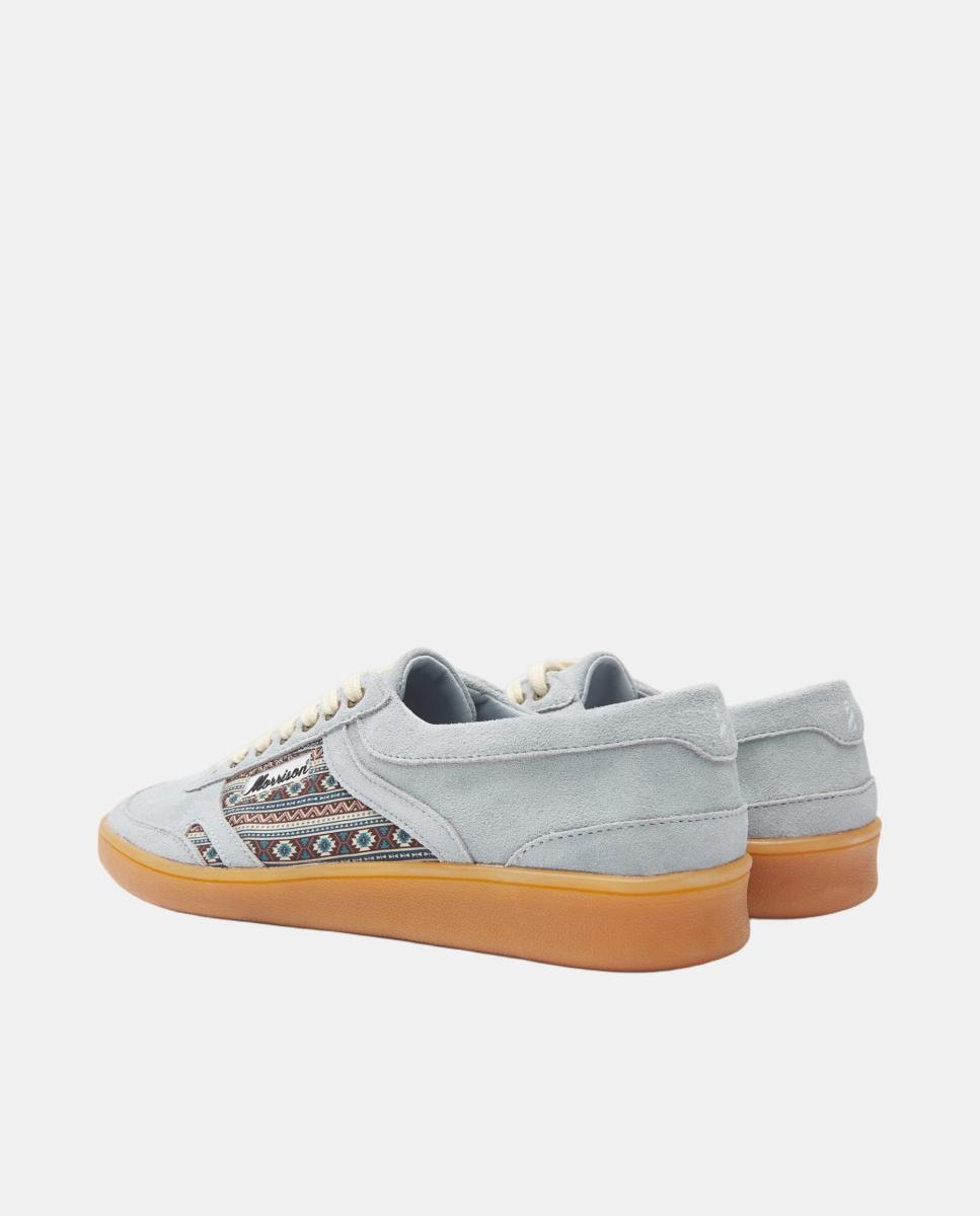 Zapatillas unisex de serraje con estampados únicos. - Morrison - Gris Topo Gris Topo-2