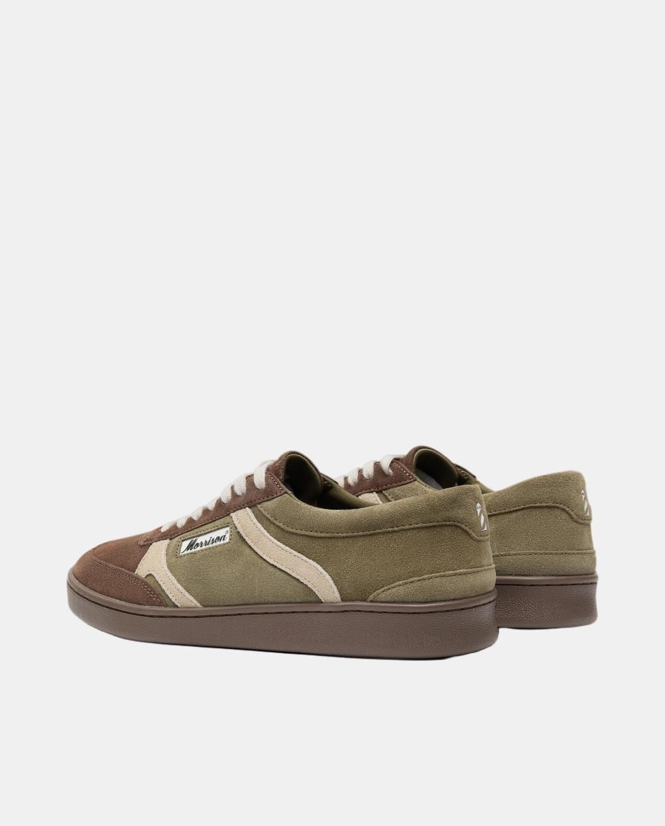 Zapatillas unisex de serraje con estampados únicos. - Morrison - Verde oscuro Verde oscuro-4