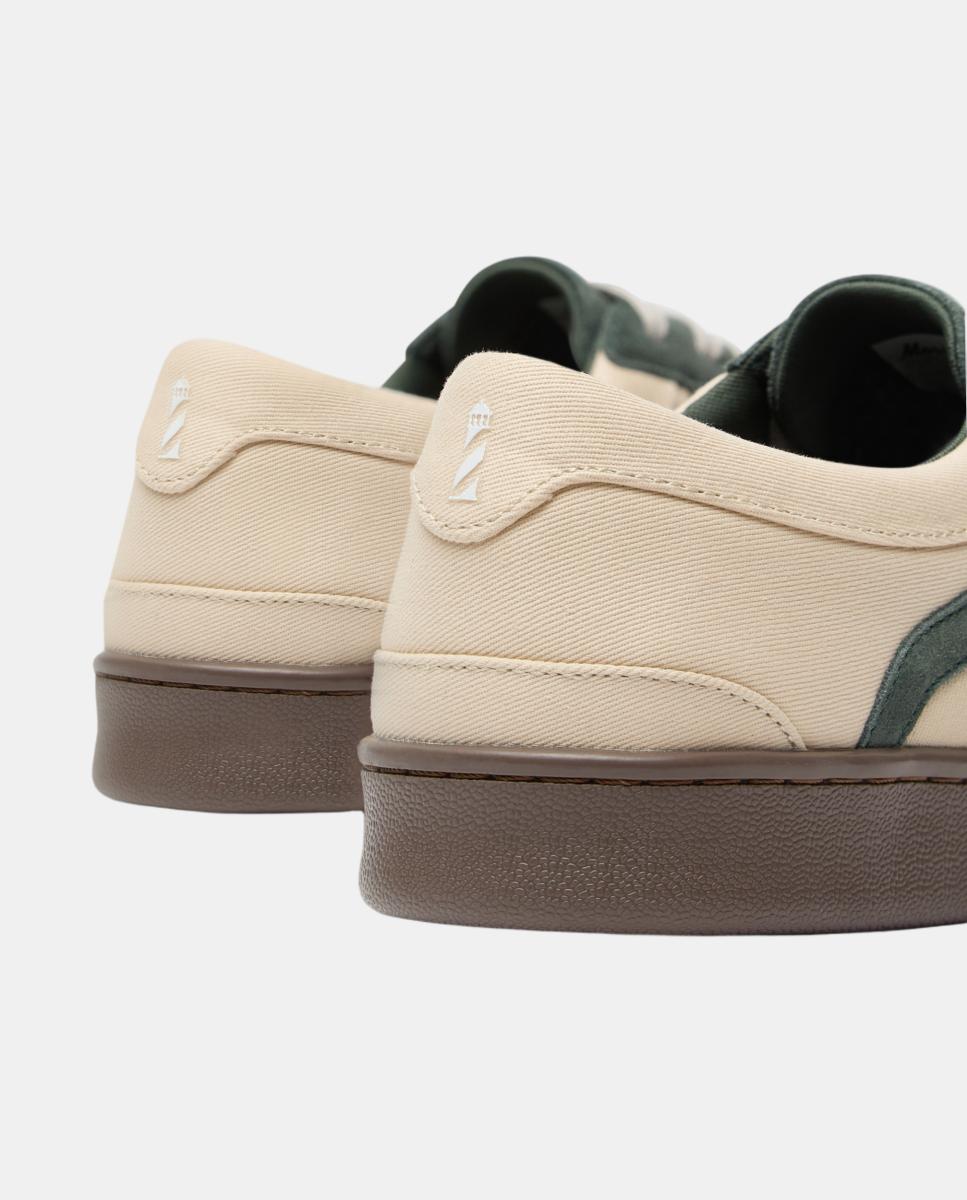 Zapatillas unisex de serraje con estampados únicos. - Morrison - Crema Crema-4