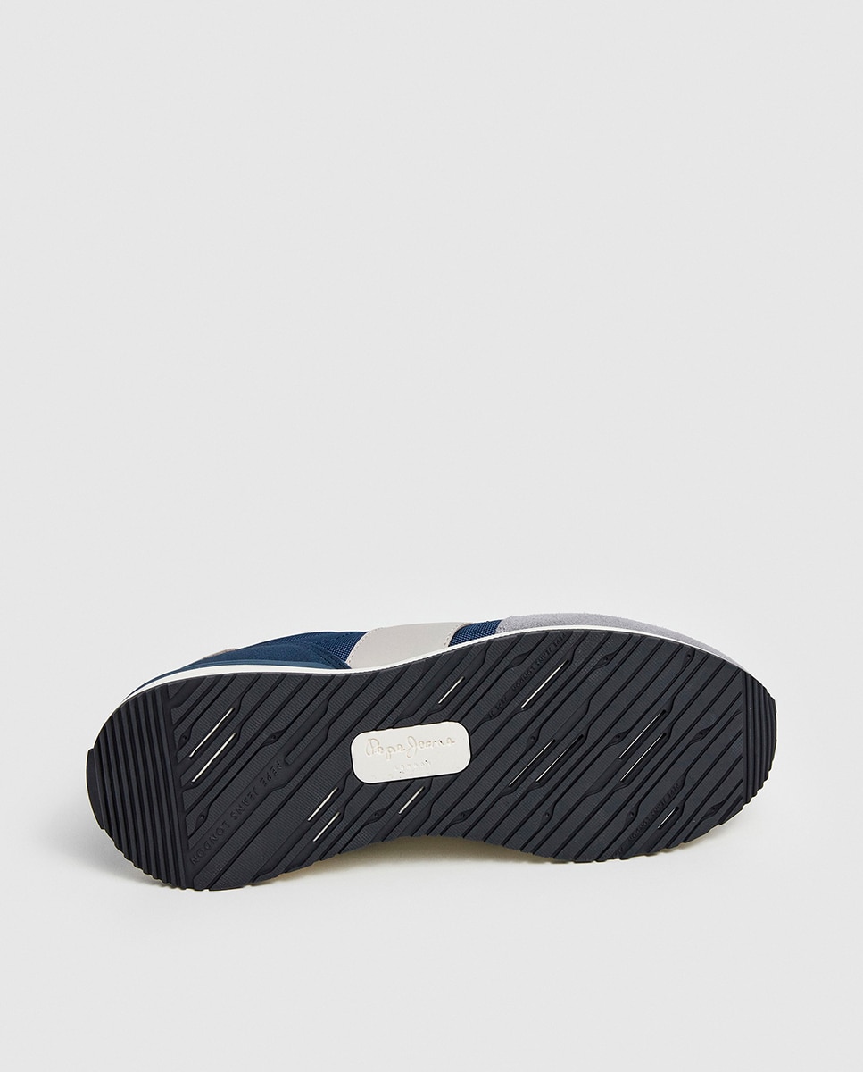 Sapatilhas Buster Supra com Fita Lateral e Logótipo Azul-acinzentado-6