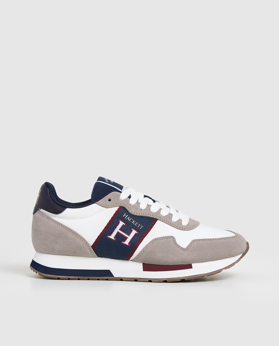 Sapatilhas Desportivas Estilo Retro Cinzento-1